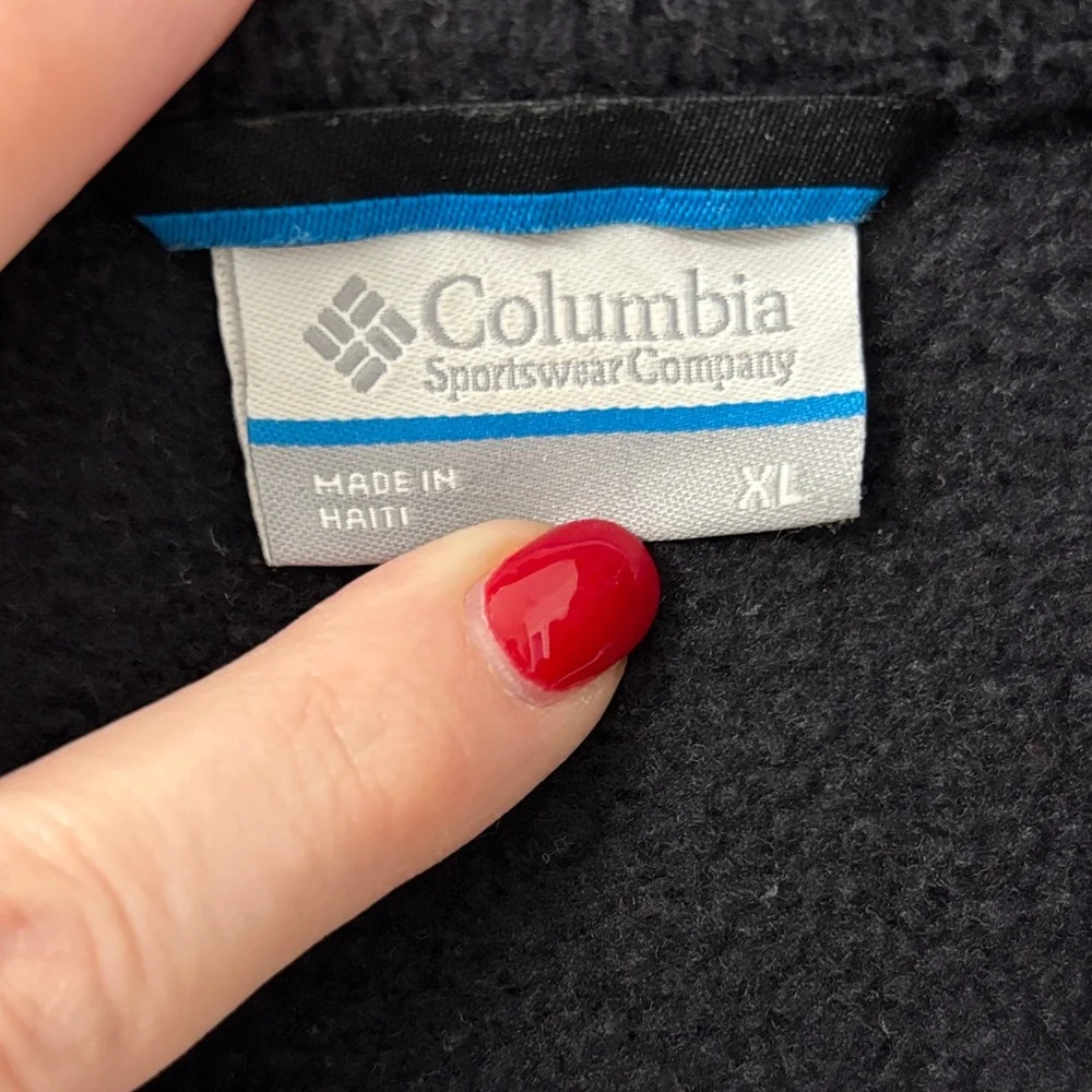 Columbia Midnight Black Fleece Jacket - Picture 2 of 6